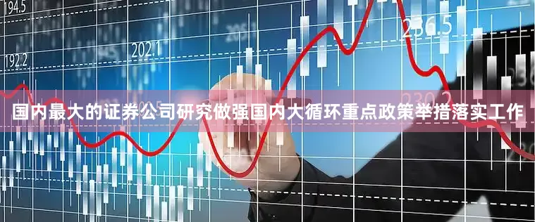 国内最大的证券公司研究做强国内大循环重点政策举措落实工作